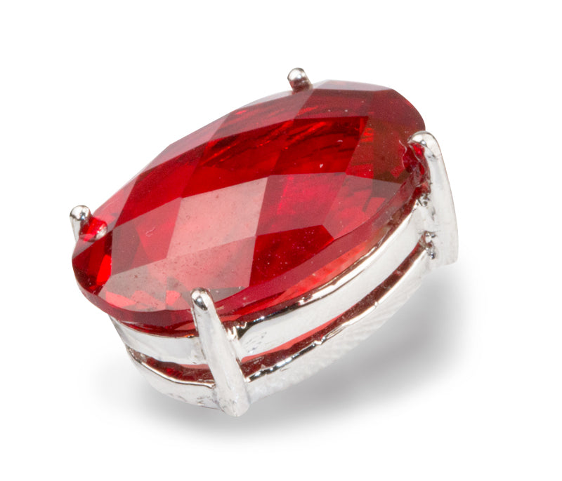 Red Helenite Oval Pendant