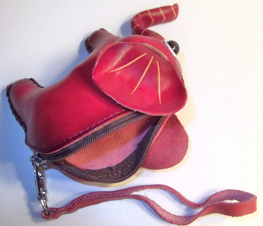 Handcrafted Leather Elephant Coin Purse