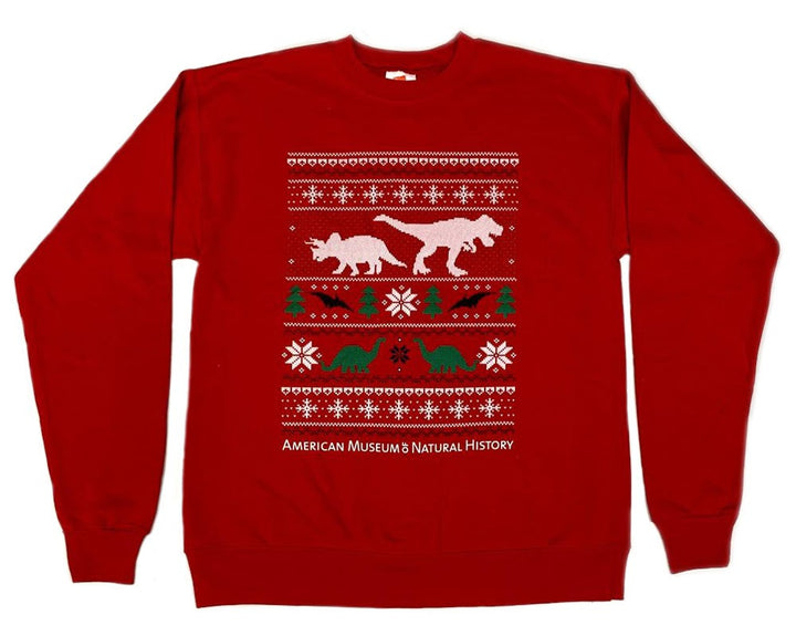 Adult Dinosaur Ugly Christmas Sweatshirt