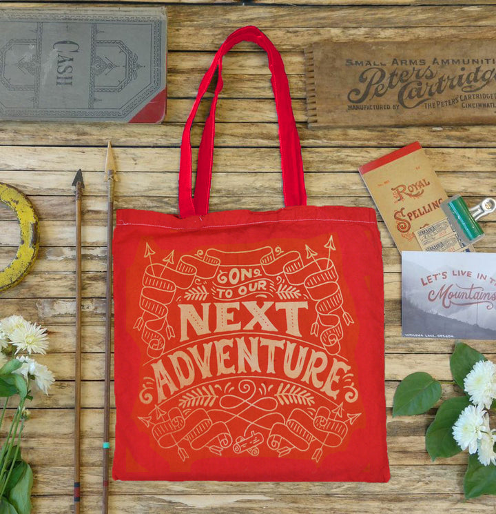 On To Our Next Adventure Tote