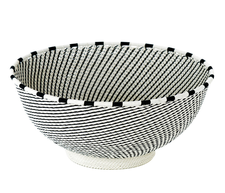 Black & White Woven Bowl Collection