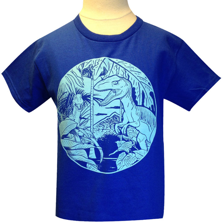 Youth Blue Raptor Jungle T-Shirt