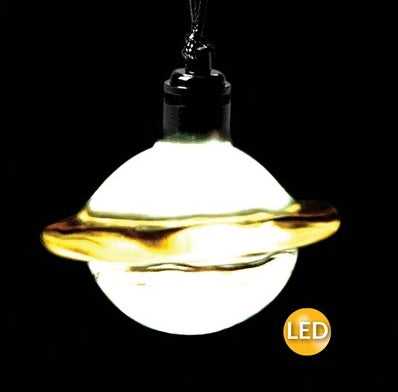 Saturn Glow-In-The-Dark LED Ornament