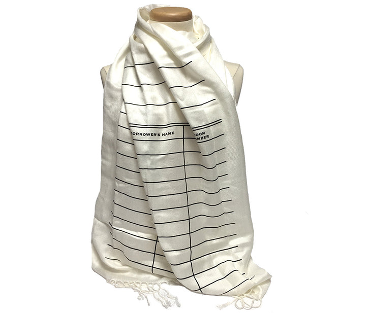 Library Card Scarf