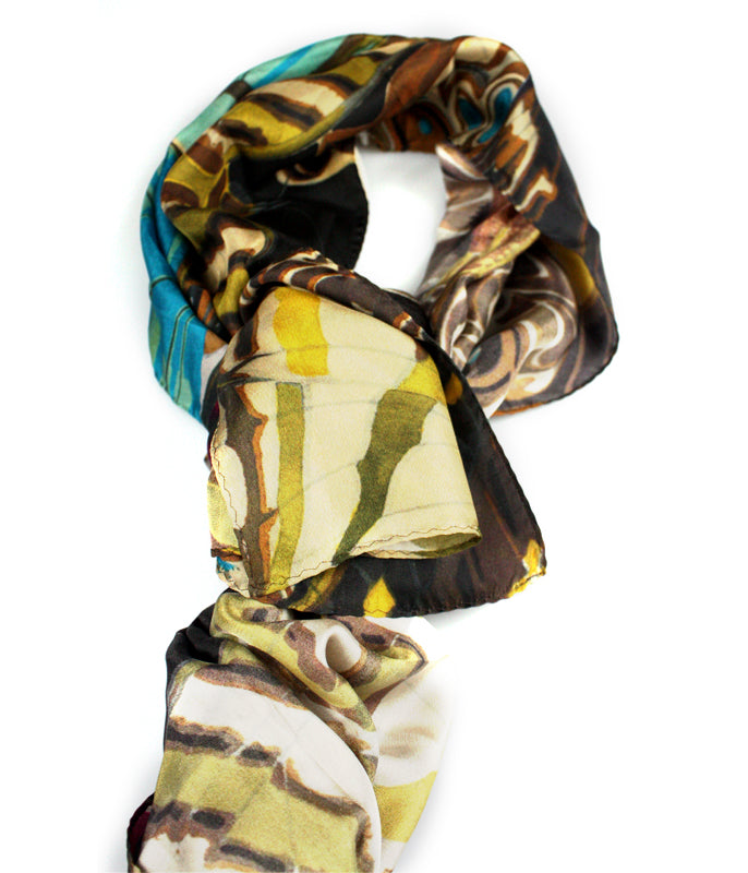 American Museum of Natural History Butterfly Silk Scarf
