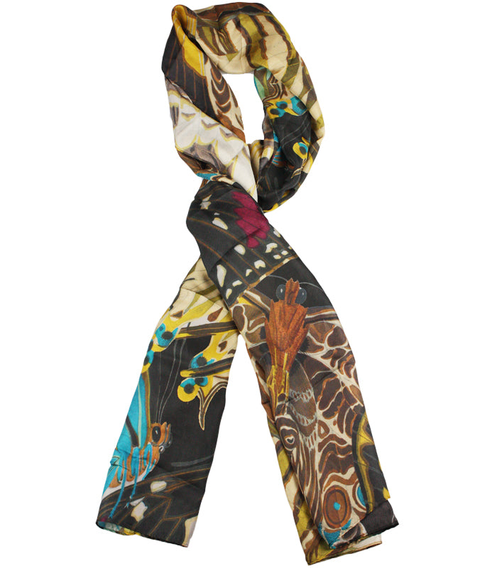 American Museum of Natural History Butterfly Silk Scarf