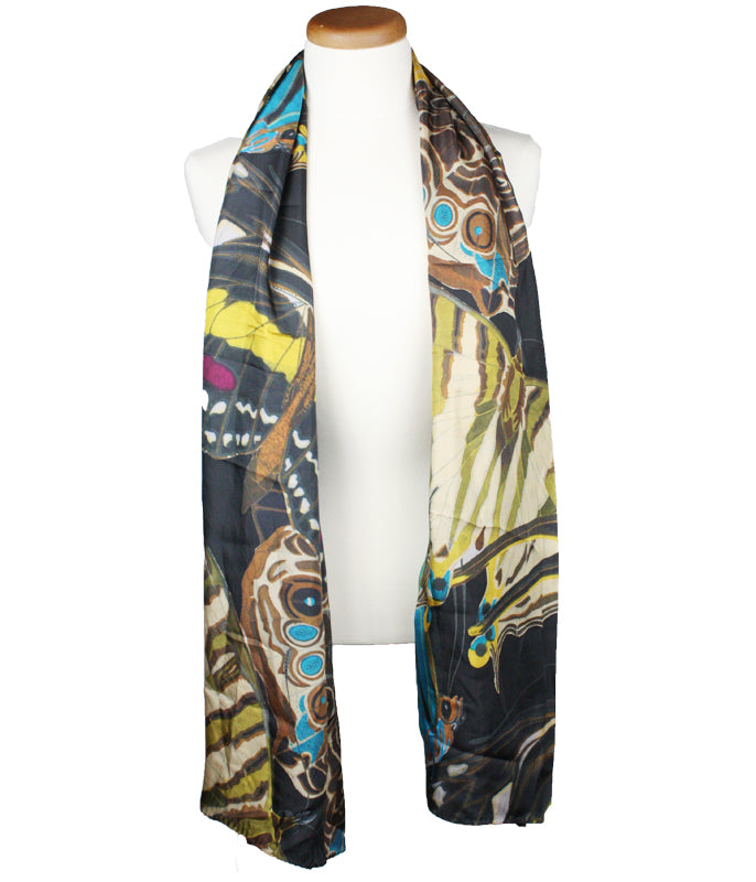 American Museum of Natural History Butterfly Silk Scarf