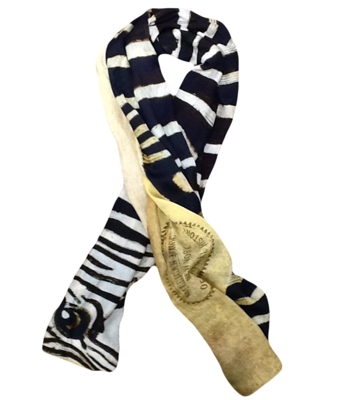 American Museum of Natural History Zebra Silk Scarf