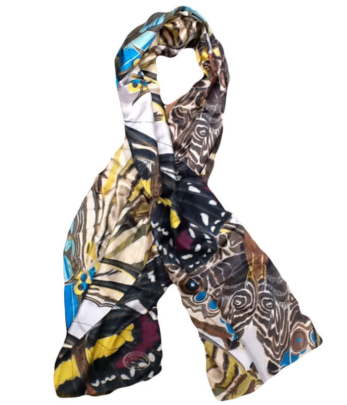 American Museum of Natural History Butterfly Silk Scarf