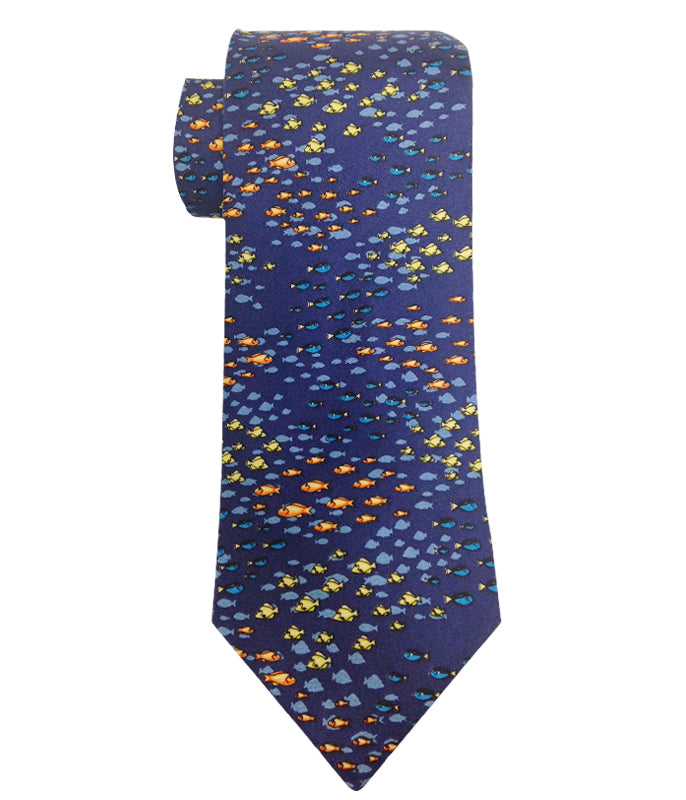School of Fish Silk Tie