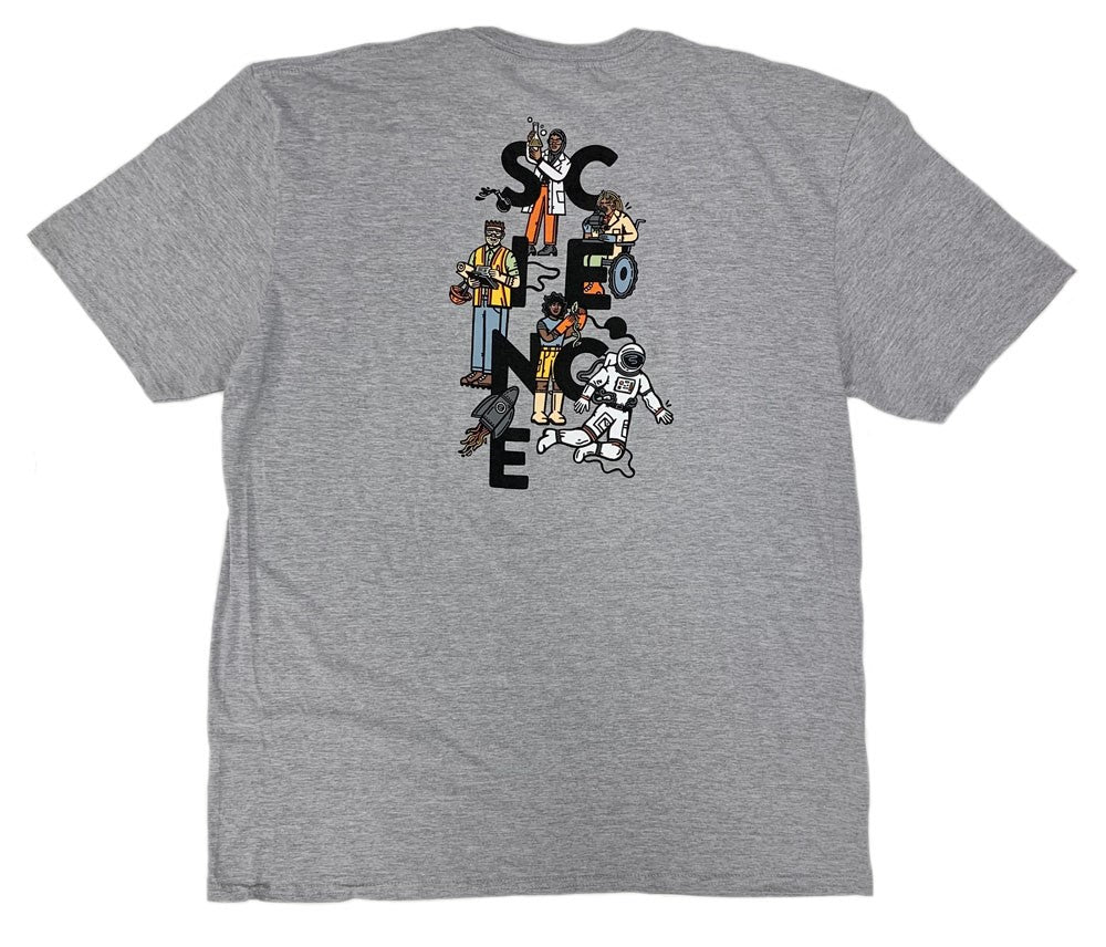 Adult Gray SS All Science T-Shirt