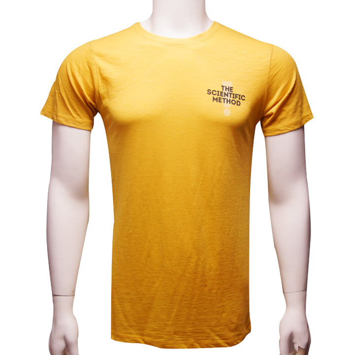 Adult Mustard Yellow T-Shirt: The Scientific Method