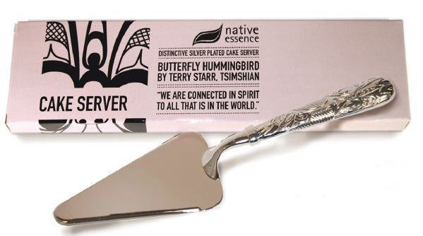 Butterfly Hummingbird Cake Server