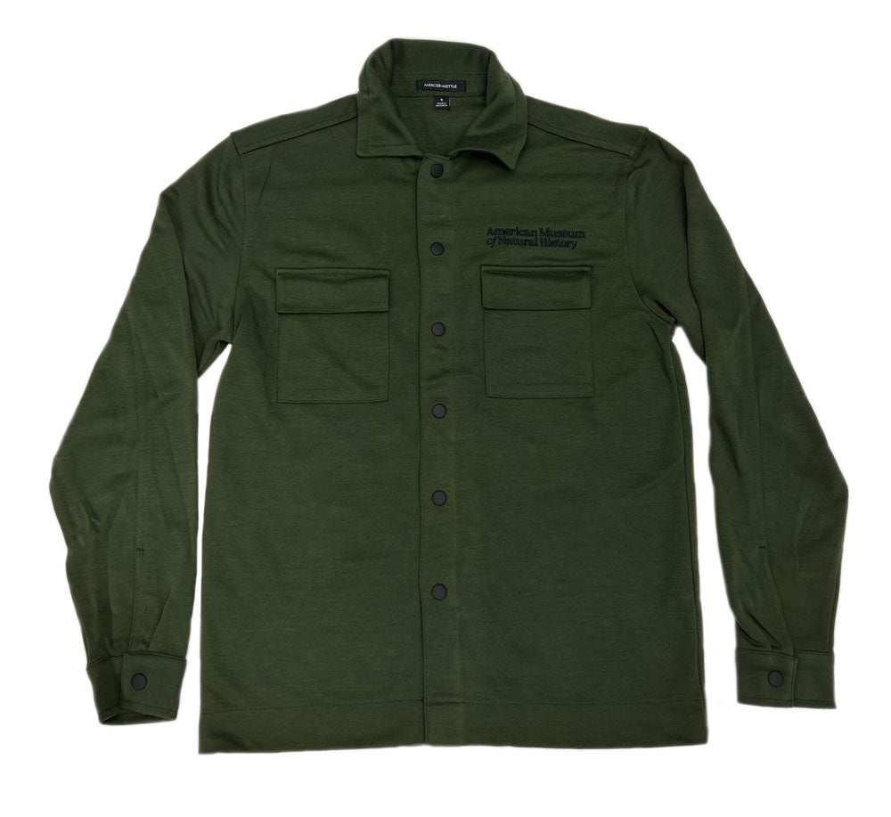 Adult Forest Green Shirt/Jacket "Shacket"  Front