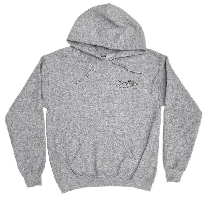 Adult Gray Shark Collage Hoodie
