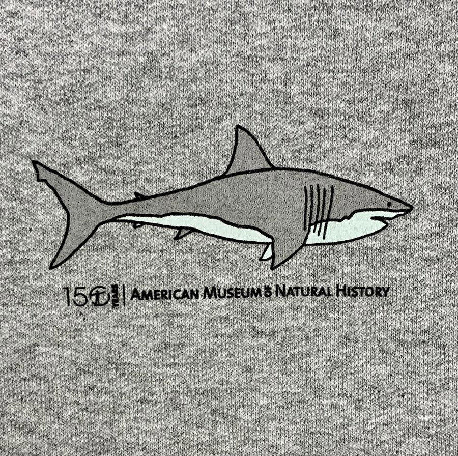 Adult Gray Shark Collage Hoodie