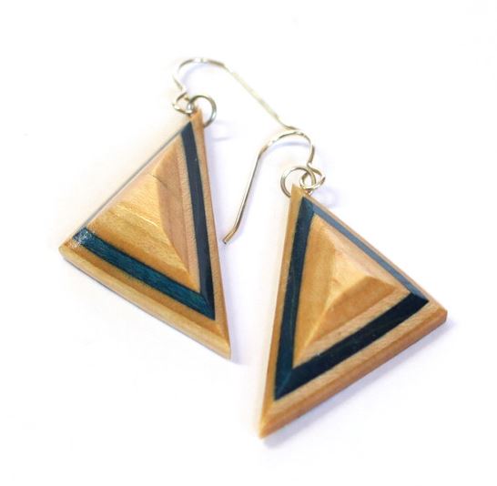 Skateboard Triangle Earrings