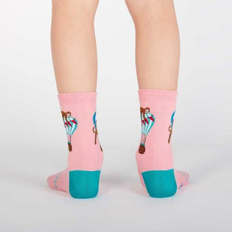 Child's Sloth Balloon Crew Socks