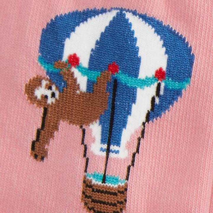 Child's Sloth Balloon Crew Socks