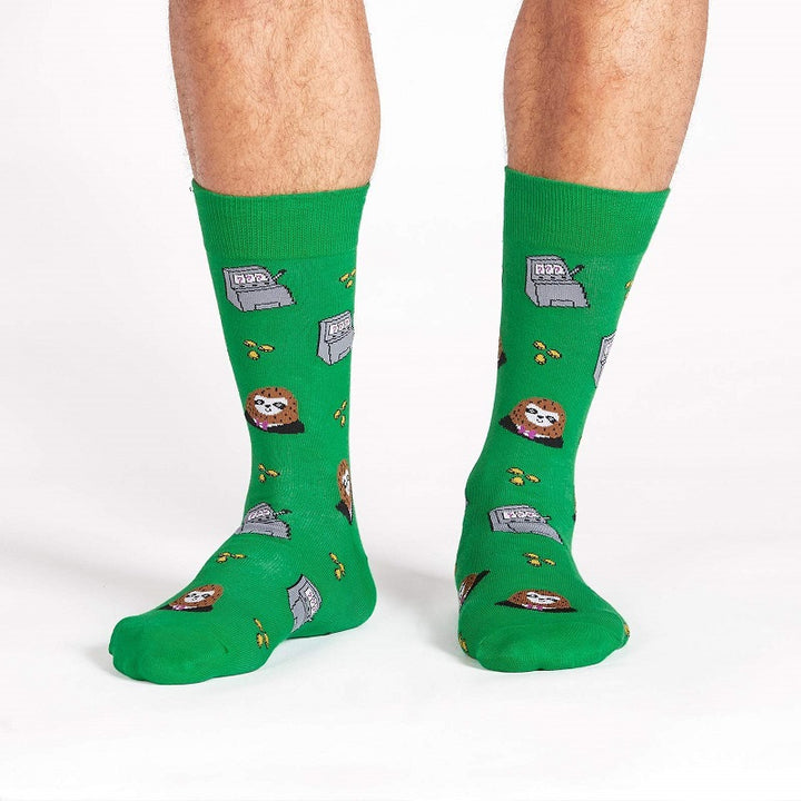 Adult Sloth Slot Machine Crew Socks