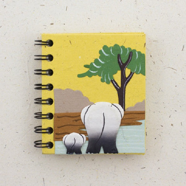 Small Eco-Friendly Elephants Notebook