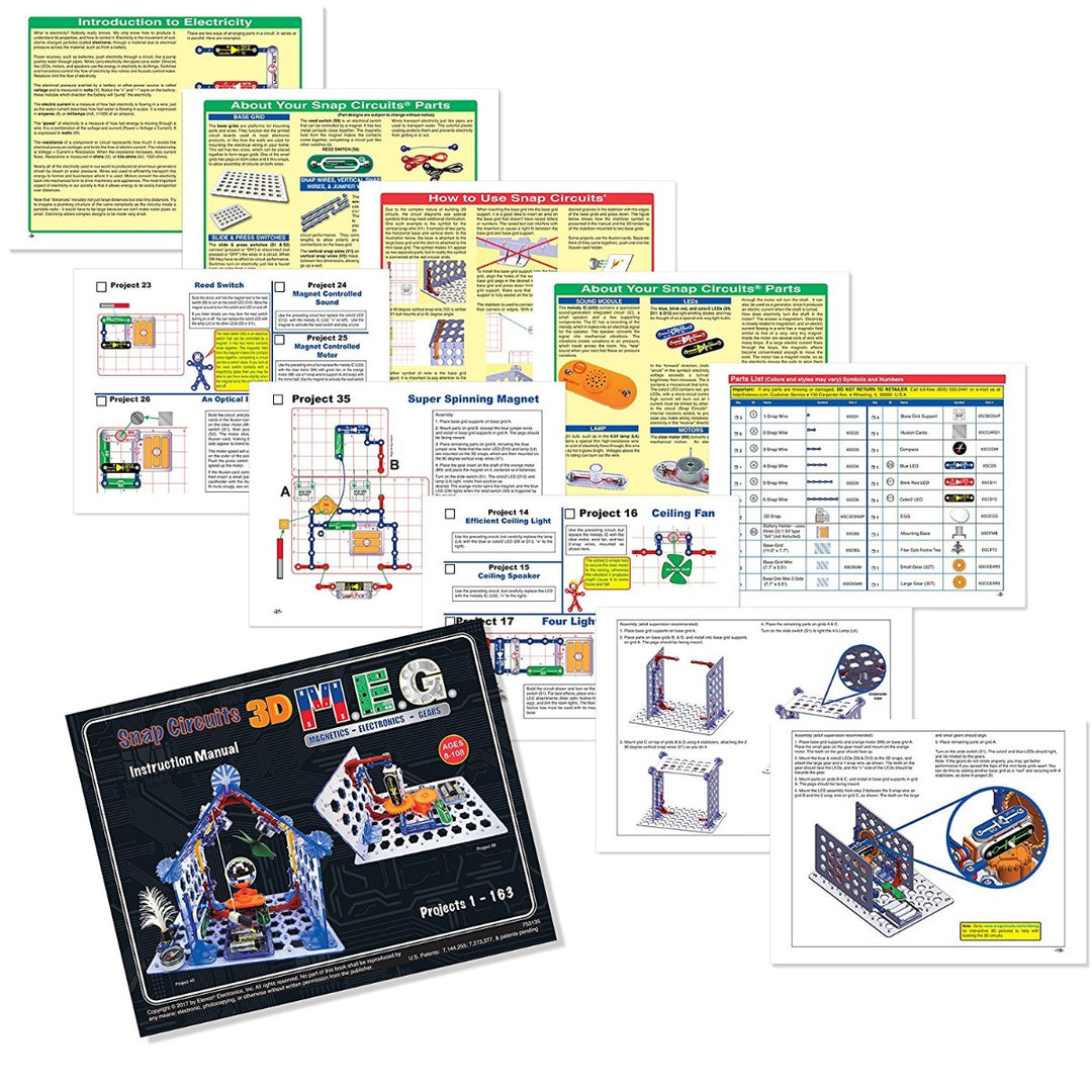 Snap Circuits ® 3D M.E.G. Electronics Discovery Kit