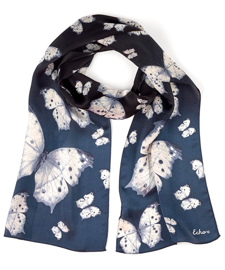 Snow Butterflies Oblong Scarf