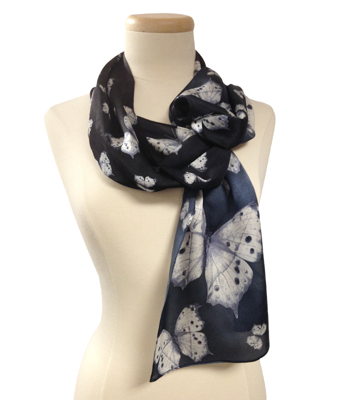 Snow Butterflies Oblong Scarf