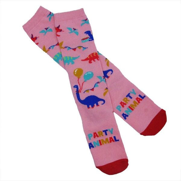 Girls Party Animal Knee High Socks