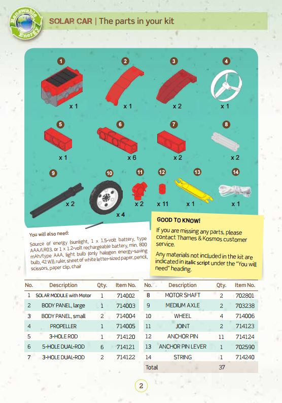 Thames & Kosmos Solar Car