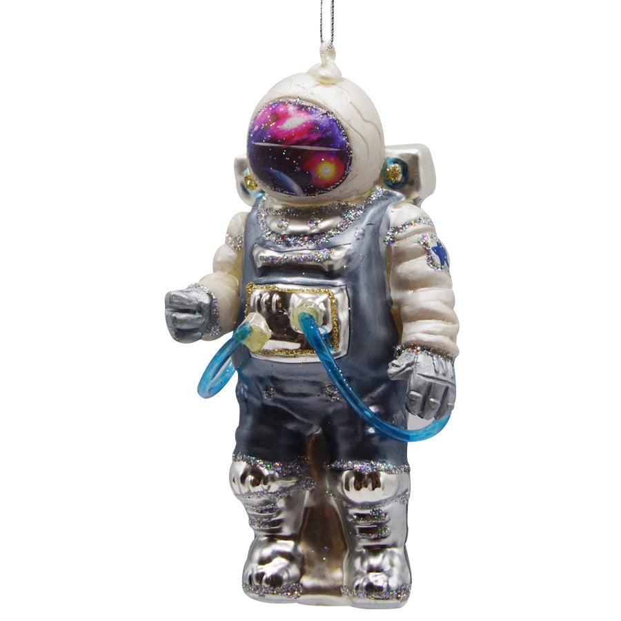 Assorted Glass Space-Themed Ornaments