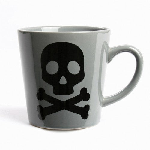 Stoneware Skull & Bones Mug