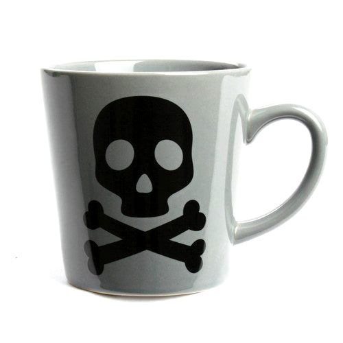 Stoneware Skull & Bones Mug