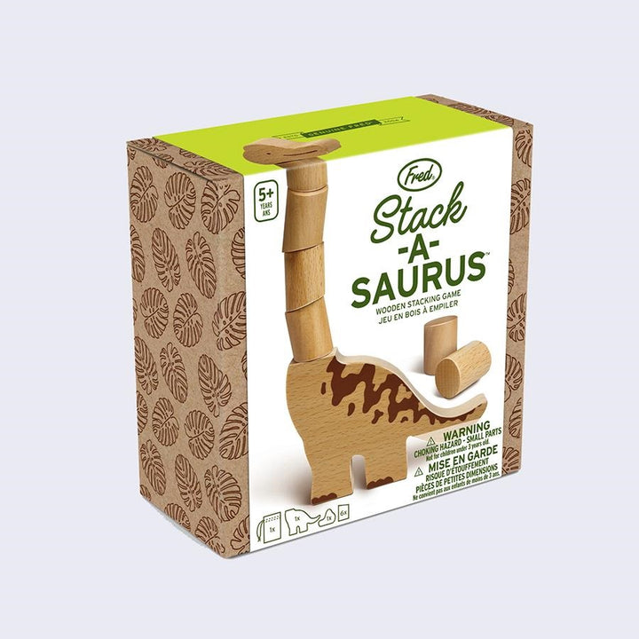 Stack-A-Saurus Wooden Stacking Game