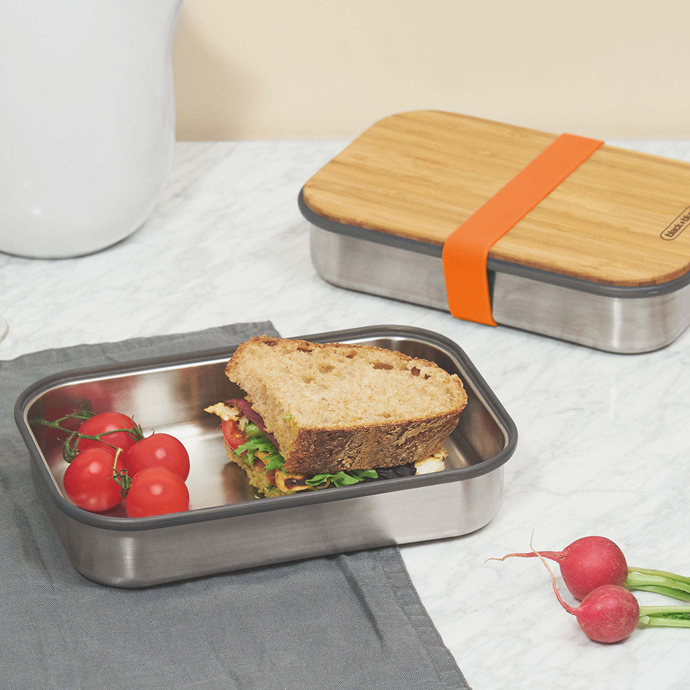 Stainless Steel and Bamboo Sandwich Box
