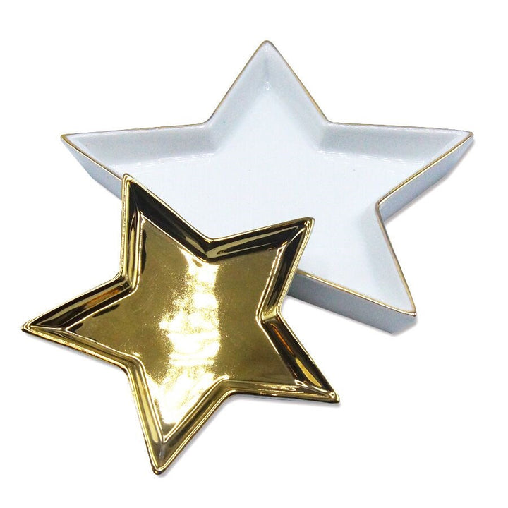 Set of Two Nested Star Trinket Dishes