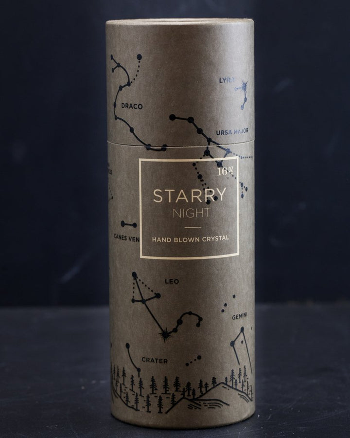 Starry Night Stemmed Wine Glass