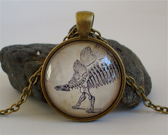 Stegosaurus Fossil Necklace
