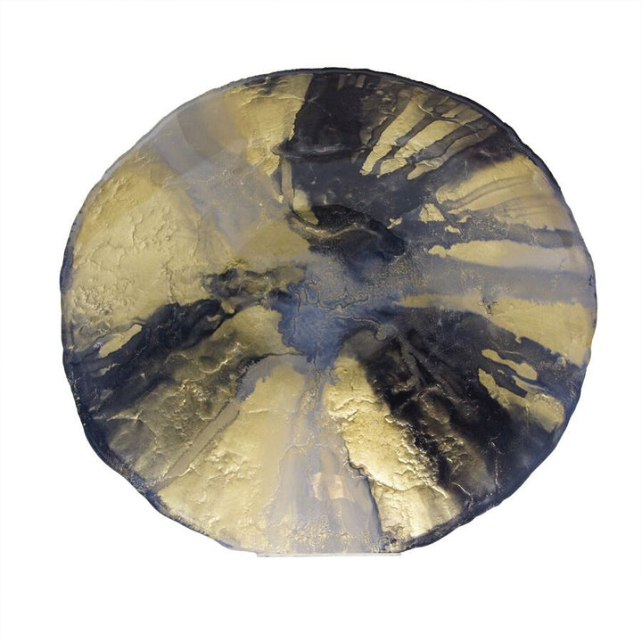Nuit d'Or Large Hand Crafted Glass Bowl
