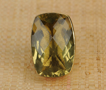 Adjustable Citrine Ring