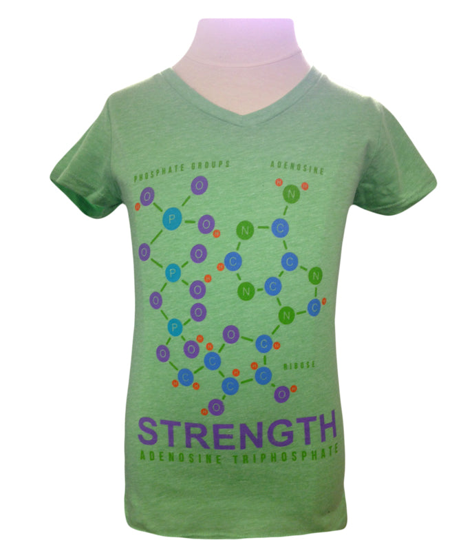 Girls Strength V-Neck Princess Tee