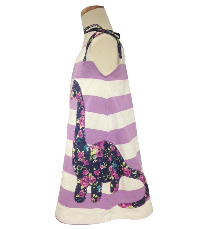 Girls Spring Dino Sun Dress