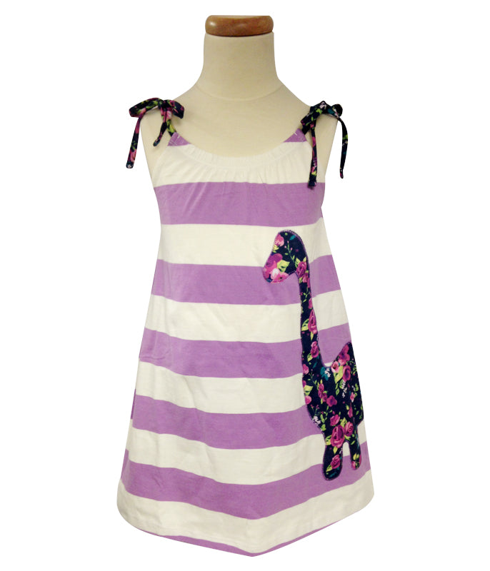 Girls Spring Dino Sun Dress