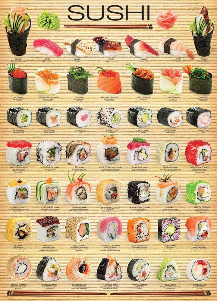 1000 PC Sushi Puzzle Complete
