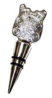 Silver Plated Bear Wine Stopper