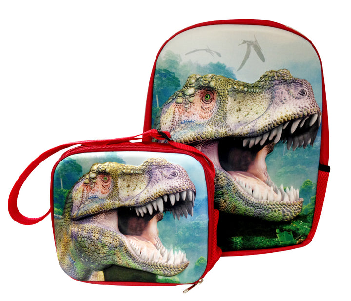 3D T. Rex Lunchbox and Backpack