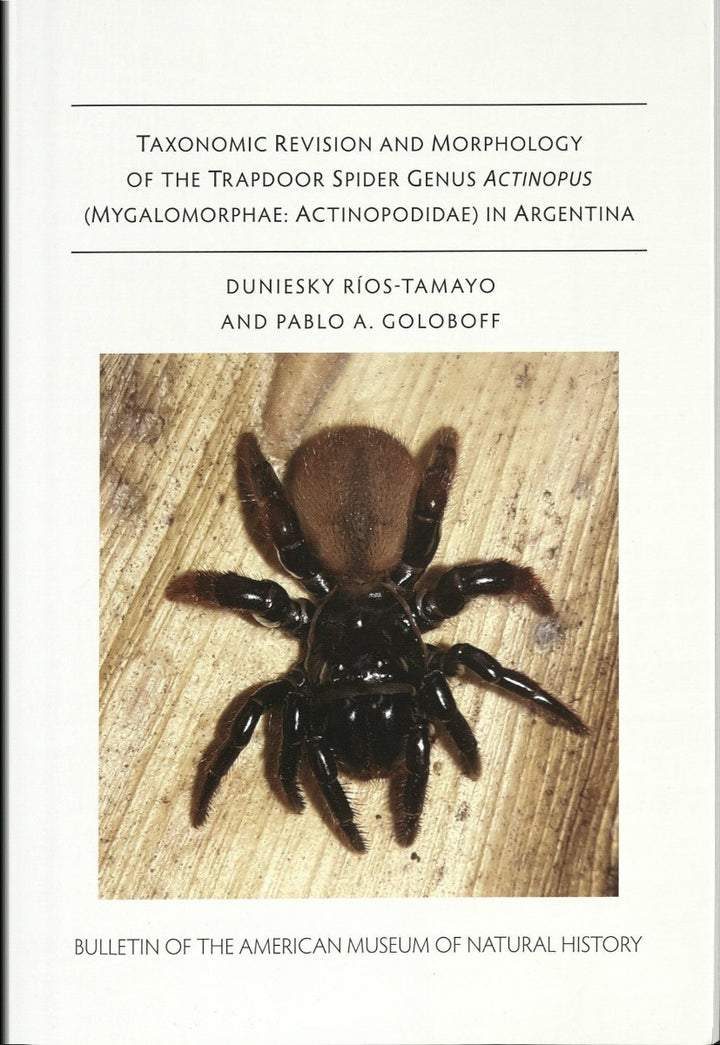 B419 (2018) Taxonomic Revision and Morphology of Trapdoor Spider