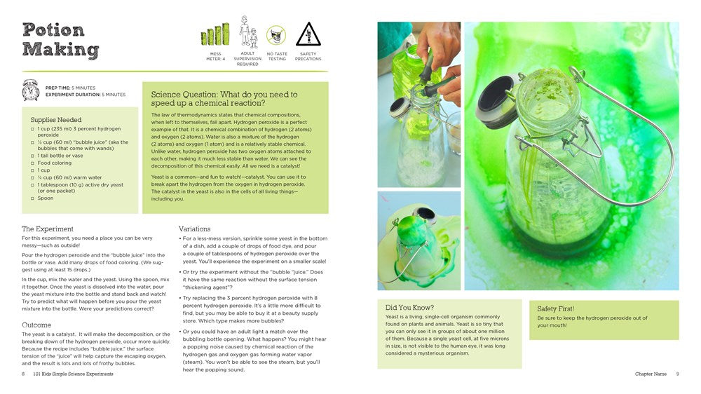 The 101 Coolest Simple Science Experiments: Awesome Things To Do With Your Parents, Babysitters and Other Adults