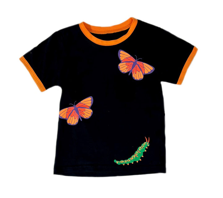 Toddler Black Butterfly T-Shirt