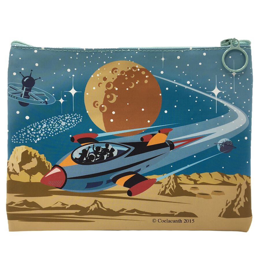 Travel To Mars Zippered Travel Pouch